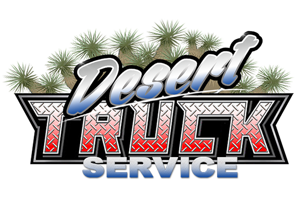 click first design desert truck service logo